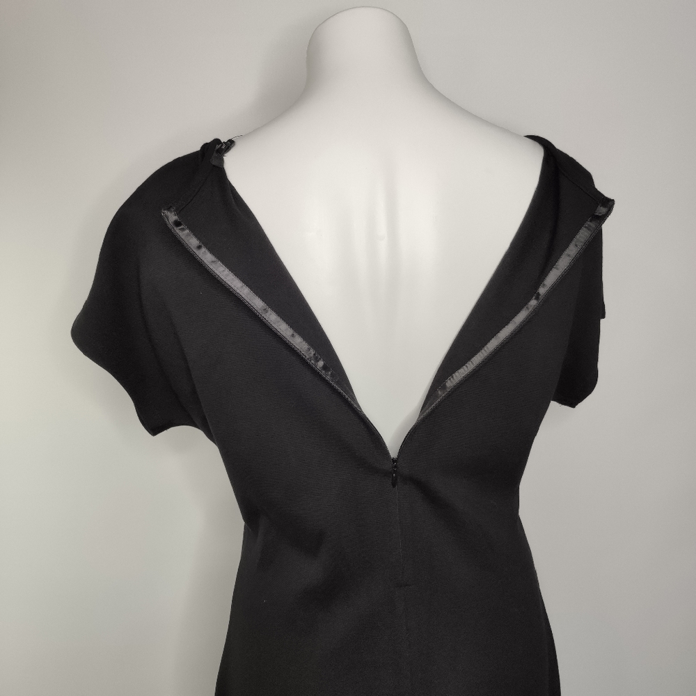 Grayse Black Dress NWT Size XL Embellished Neck - Picture 6 of 10